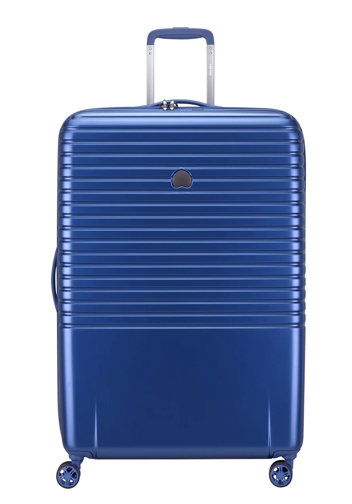 Delsey Caumartin Plus 4 Wheel Spinner Suitcase 76cm in the colour Navy