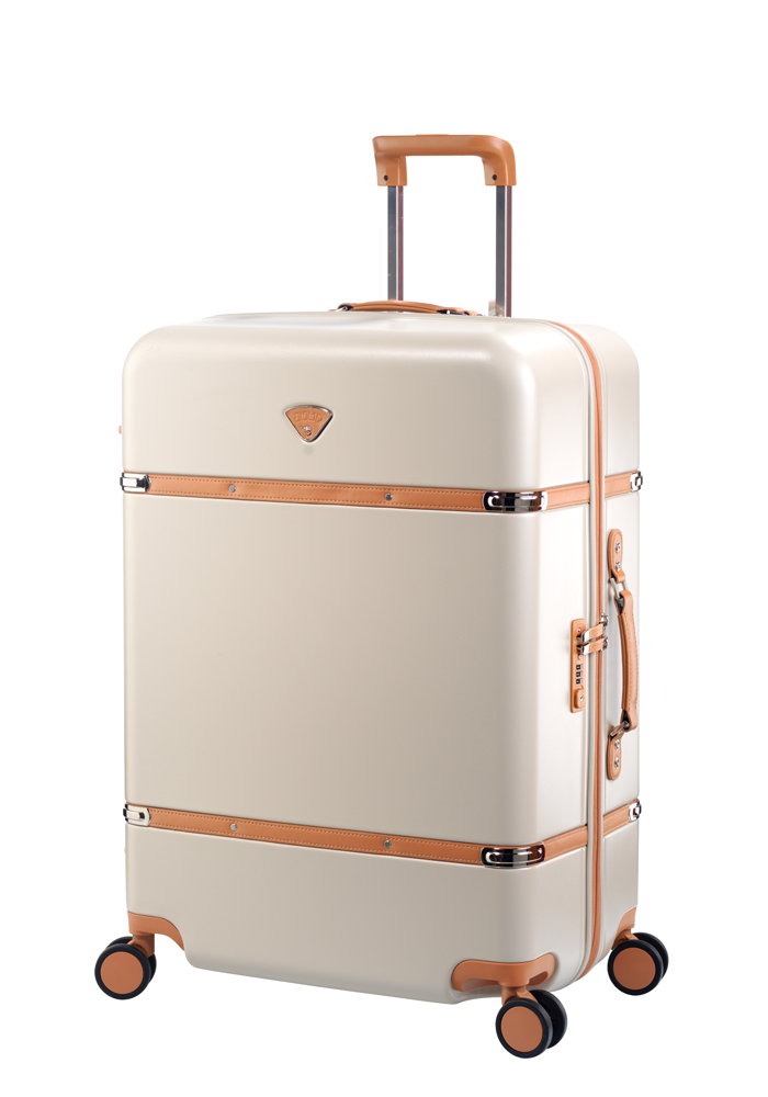 Jump Cassis Riviera PC 4 Wheel Suitcase 30" in the colour Beige